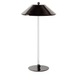 Candilee Polished Black Table Lamp by Isacco Brioschi