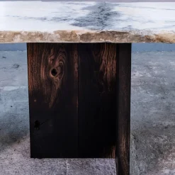 Candoglia Candoglia Marble And Oak Wood Dining Table