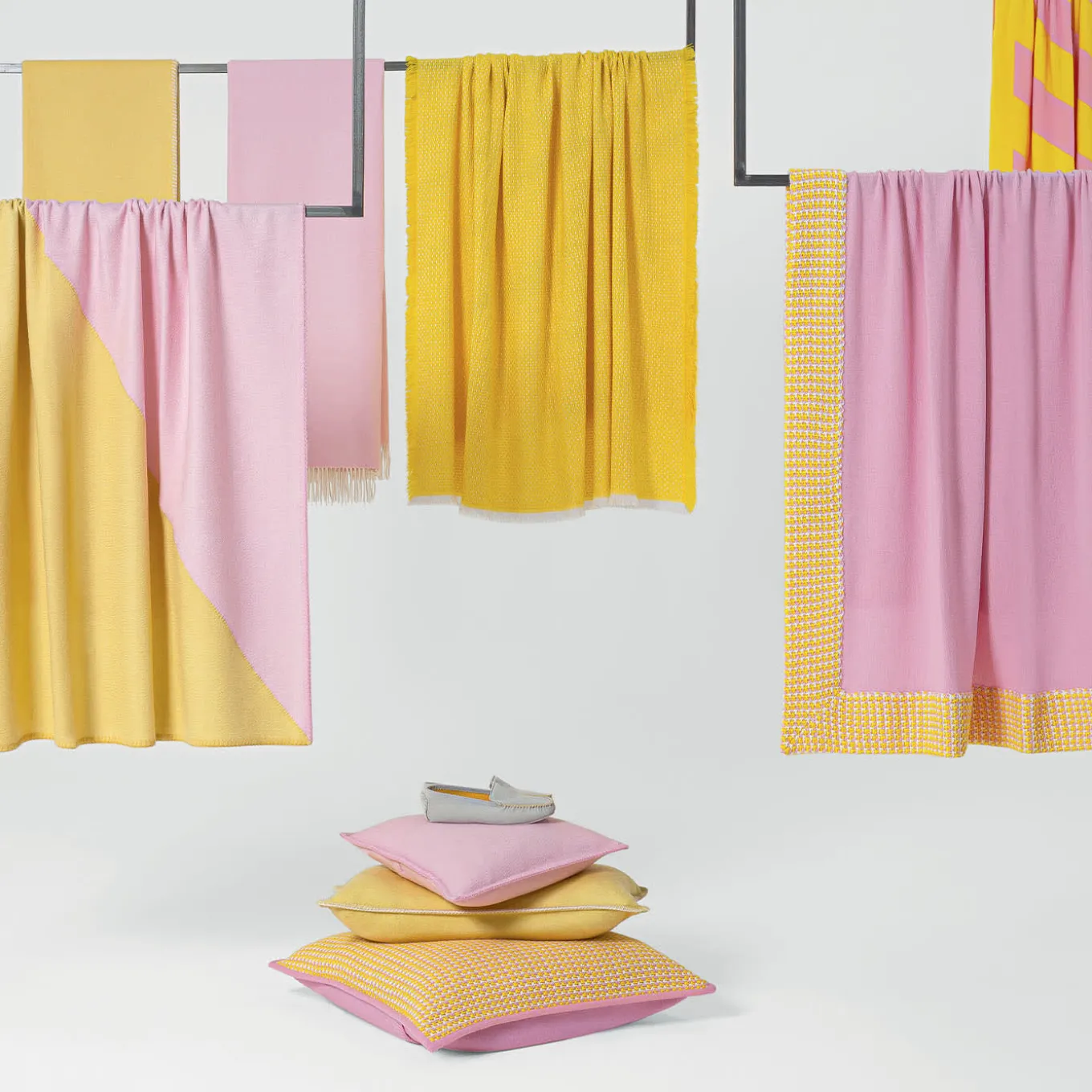 Candy Yellow and Pink Blanket