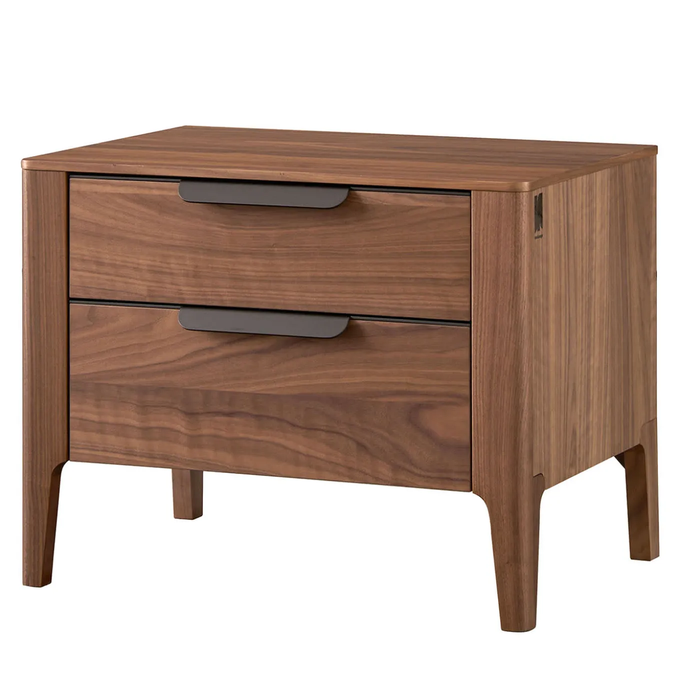 Cannaregio Bedside Table in Canaletto Walnut Wood