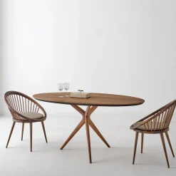 Cannaregio Chair in Canaletto Walnut Wood