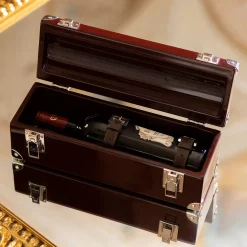 Cannes Bordeaux Bottle Trunk with Glossy Finish
