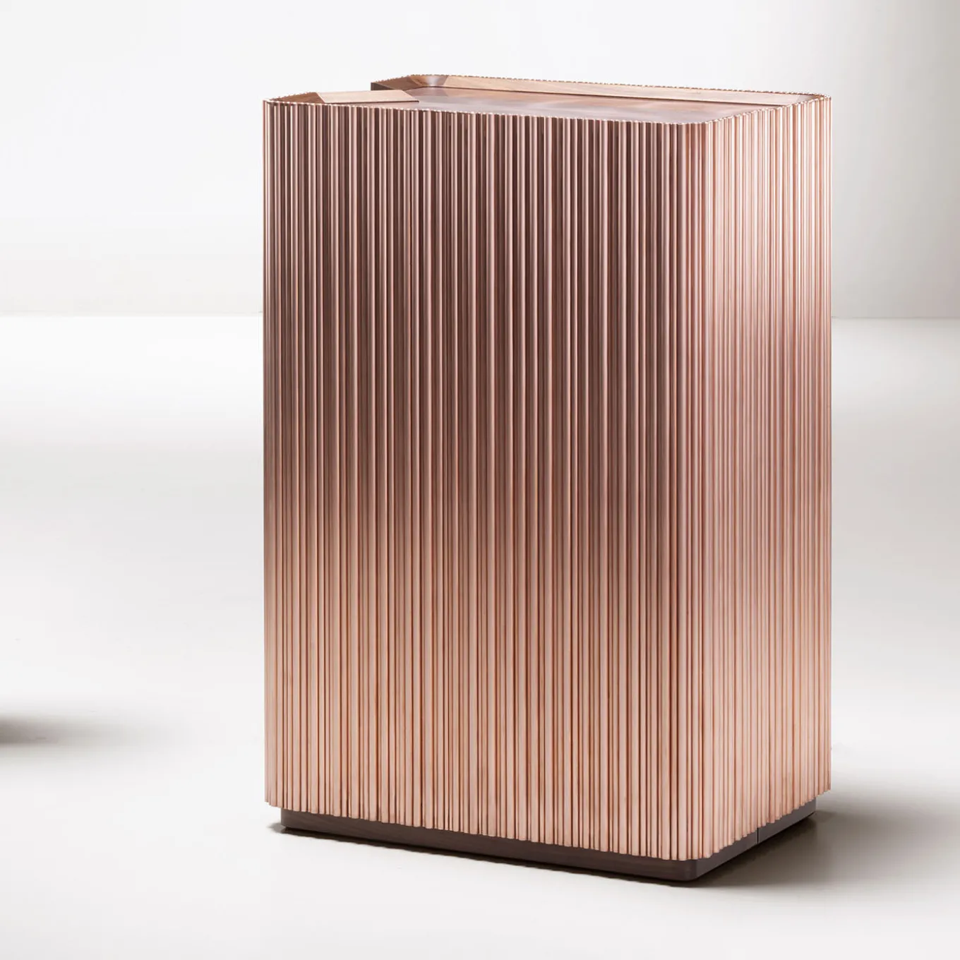 Canneto Barista Brushed Copper Bar Cabinet by Adriano Design