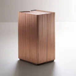 Canneto Barista Brushed Copper Bar Cabinet by Adriano Design