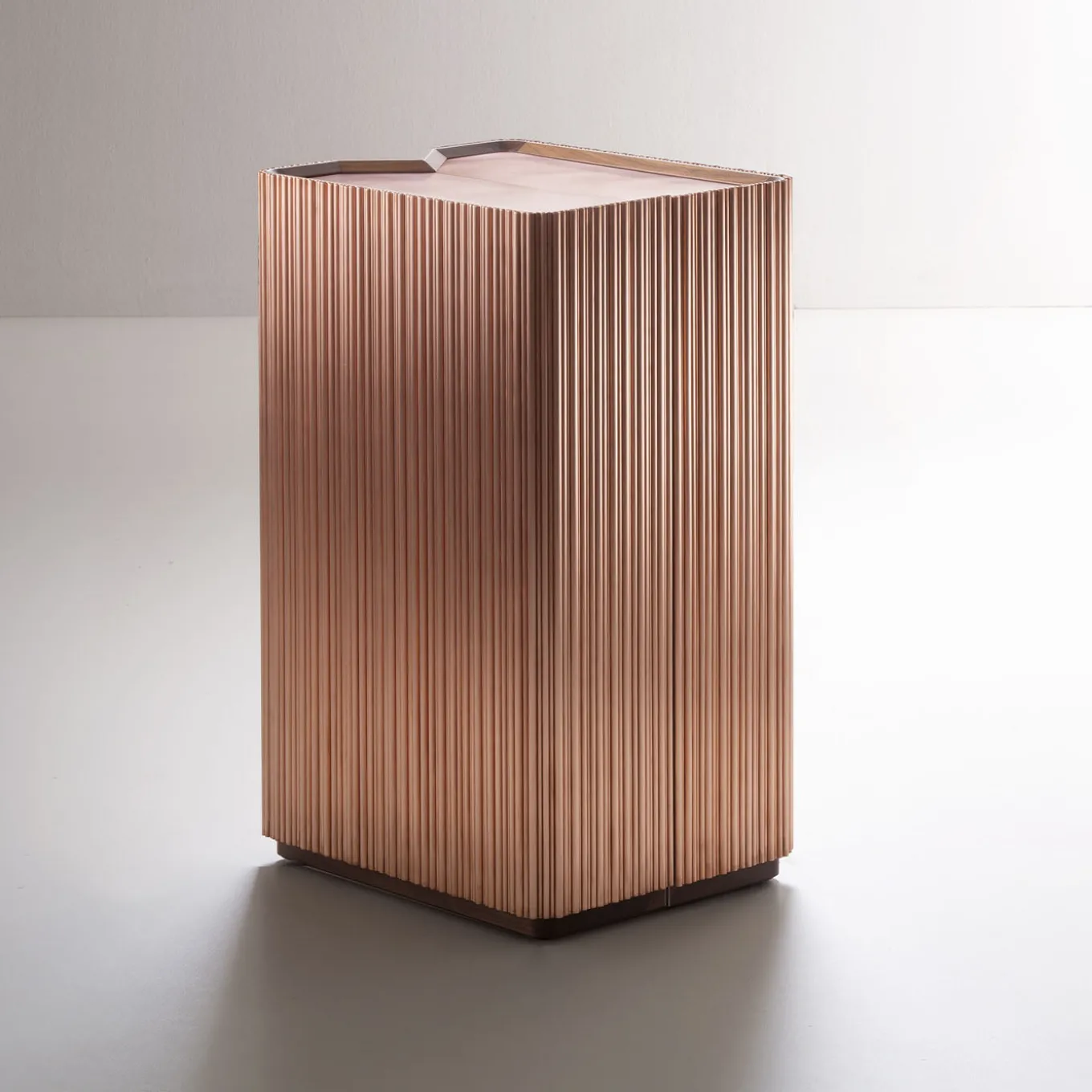 Canneto Barista Brushed Copper Bar Cabinet by Adriano Design