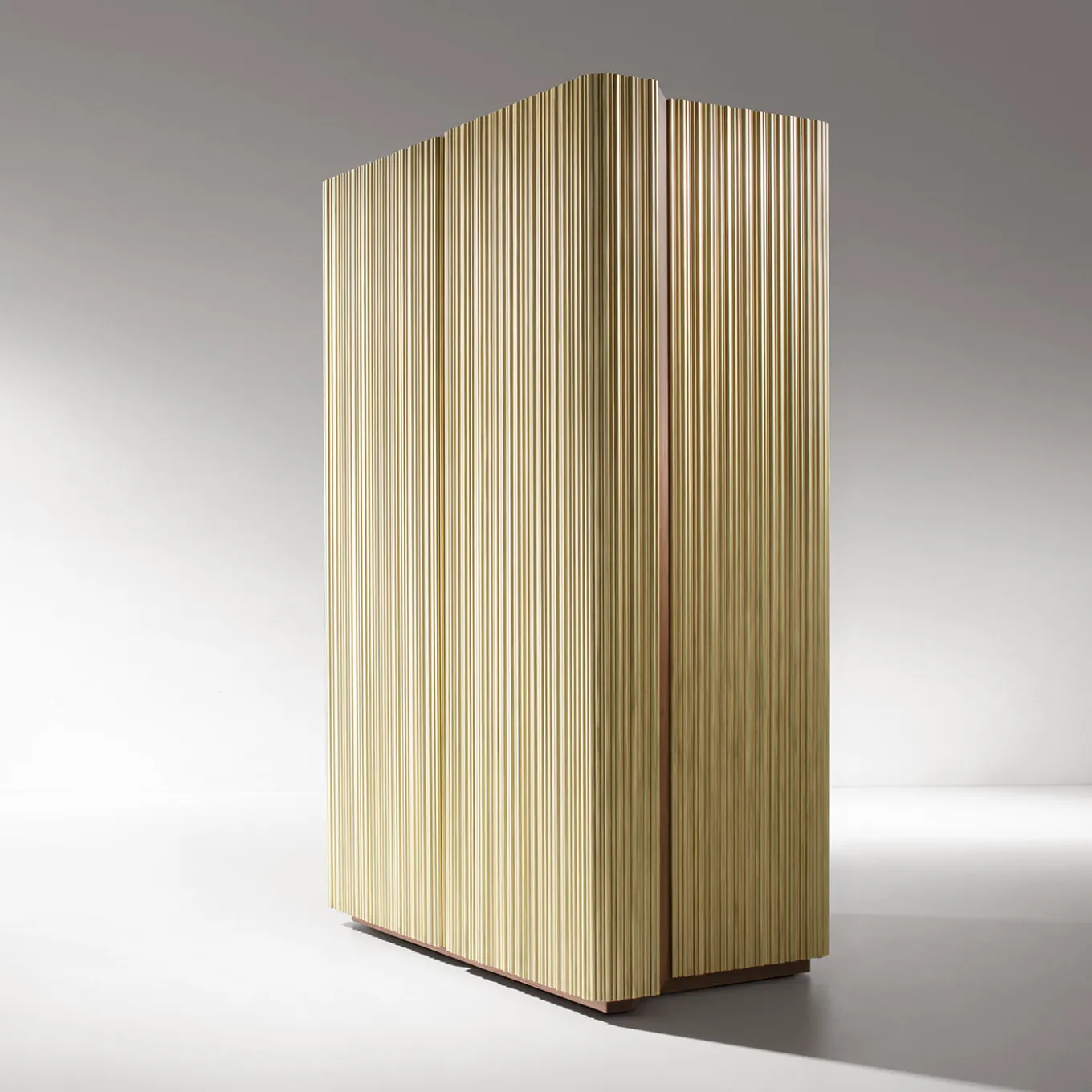 Canneto Brushed Brass Cabinet by Adriano Design