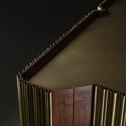 Canneto Brushed Brass Cabinet by Adriano Design