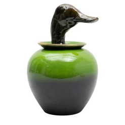 Canopo Anatra Black & Green Vase #1