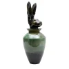 Canopo Lepre Black & Green Vase #3