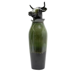 Canopo Toro Black & Green L Vase