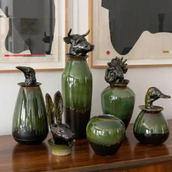 Canopo Toro Black & Green L Vase