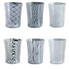Canova Set of 6 White-Filigree Water Glasses by Stefano Marcato