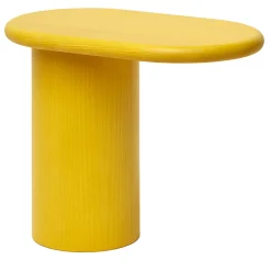 Cantilever S Yellow Ash Wood End Table by Matteo Zorzenoni