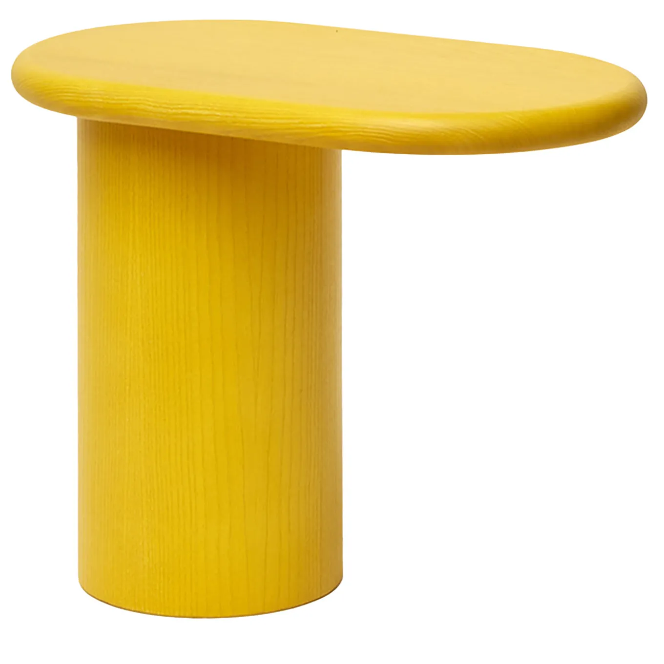 Cantilever S Yellow Ash Wood End Table by Matteo Zorzenoni