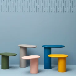 Cantilever S Yellow Ash Wood End Table by Matteo Zorzenoni