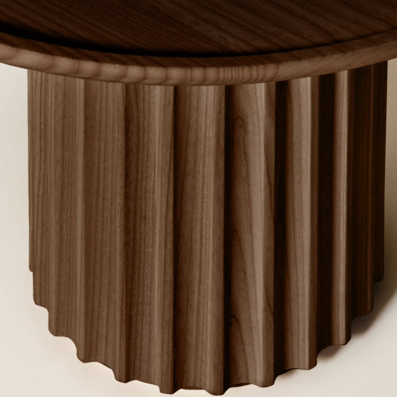 Capitello Brown Ash Side Table