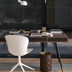 Cappuccino and chocolate leather vide poche #3