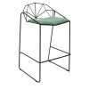 Capri Black and Green Stool
