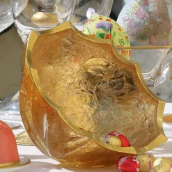 Capriccio 24K Gold & Crystal Bowl