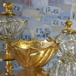 Capriccio 24K Gold & Crystal Bowl