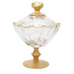 Capriccio 24K Gold & Crystal Potiche