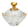 Capriccio 24K Gold & Crystal Bowl with Lid