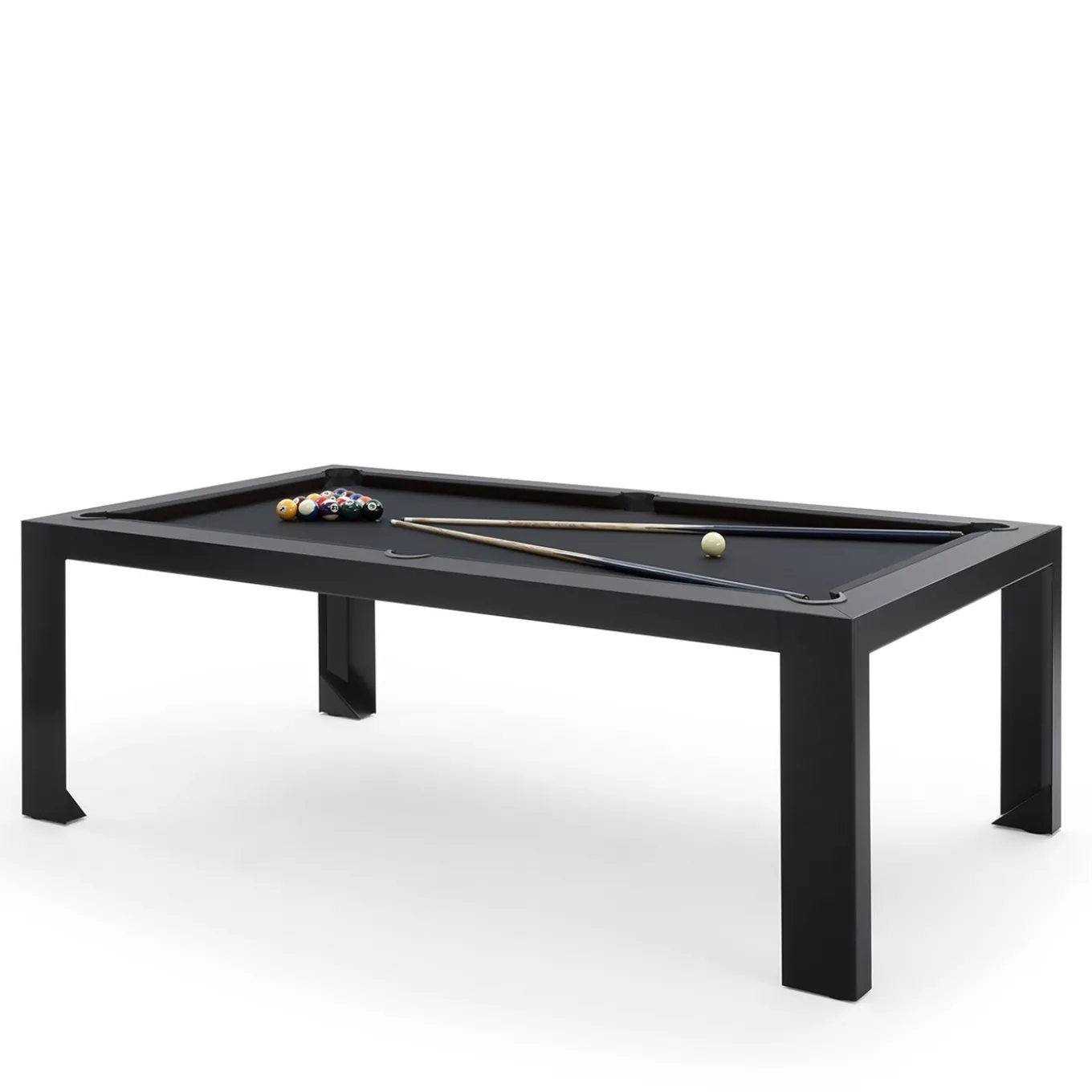 Carambola Cubista 7' Black Pool Table by Basaglia + Rota Nodari