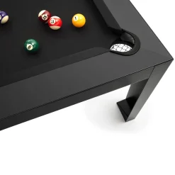Carambola Cubista 7' Black Pool Table by Basaglia + Rota Nodari