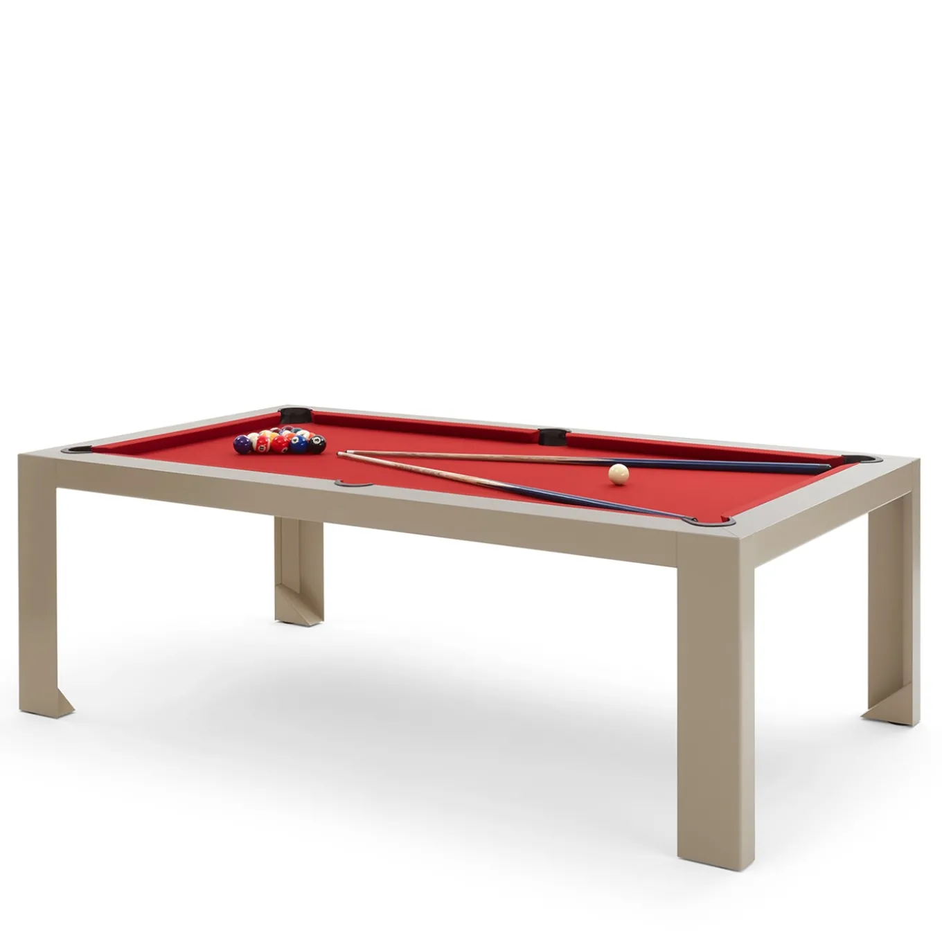 Carambola Cubista 7' Dove Gray Pool Table by Basaglia + Rota Nodari
