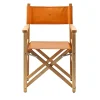 Caramel Leather Director Chair
