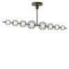 Caravaggio 8-light Gray Murano Glass Chandelier