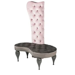 Carlos Pink and Gray Armchair