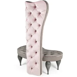 Carlos Pink and Gray Armchair