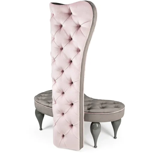 Carlos Pink and Gray Armchair