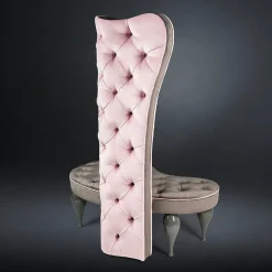 Carlos Pink and Gray Armchair