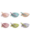 Carosello Set of 6 Multicolor Ceramic Small Cups and Spoons