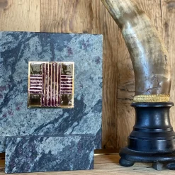 Carré Cloisonné On Marble Decorative Art Piece #9