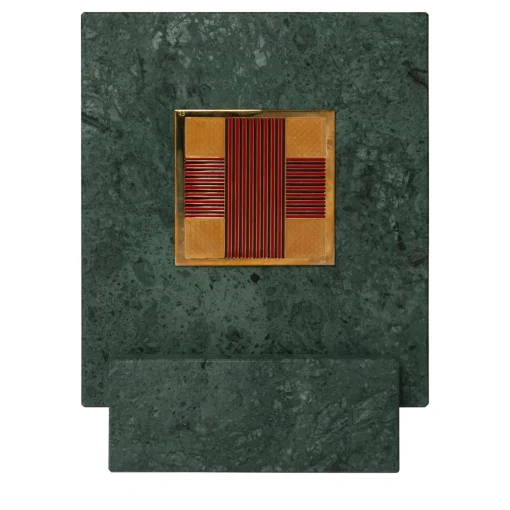 Carré Cloisonné On Marble Decorative Art Piece #8