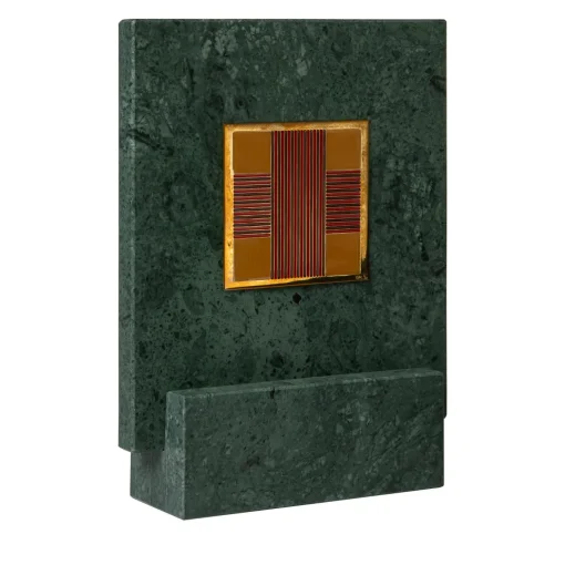 Carré Cloisonné On Marble Decorative Art Piece #8