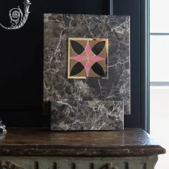 Carré Cloisonné On Marble Decorative Art Piece #15