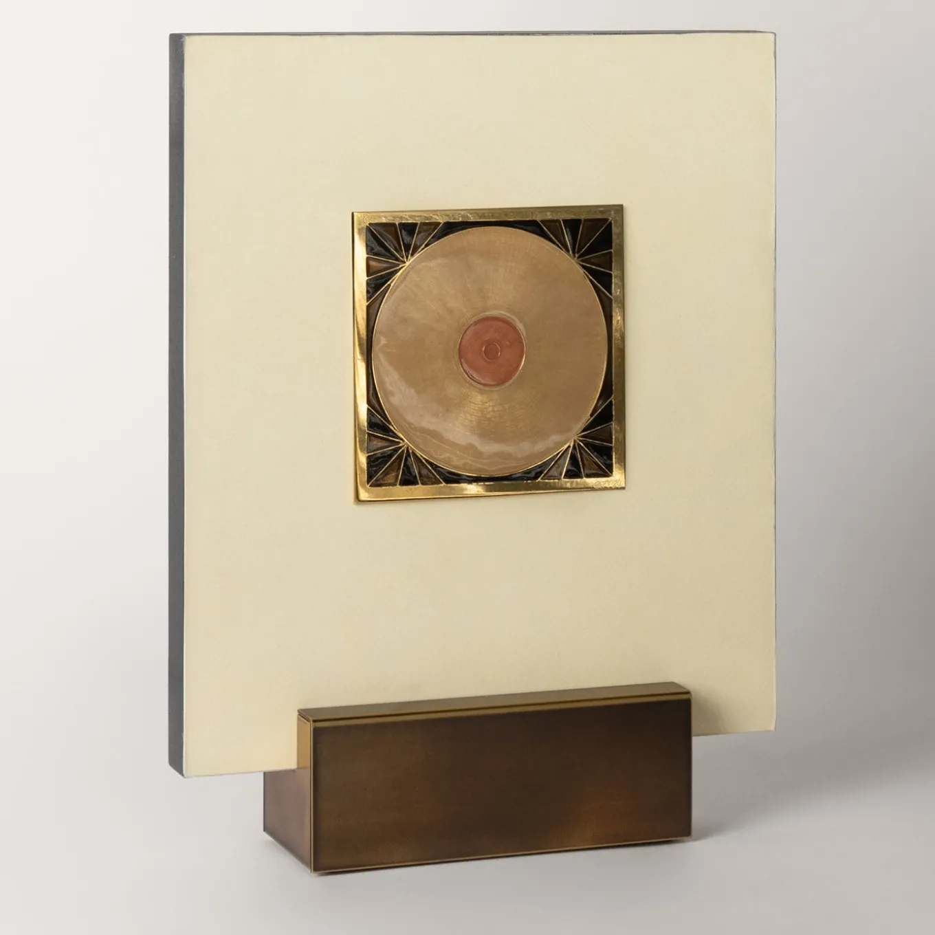 Carré Cloisonné On parchment Decorative Art Piece #17