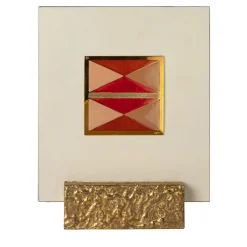 Carré Cloisonné On parchment Decorative Art Piece #19