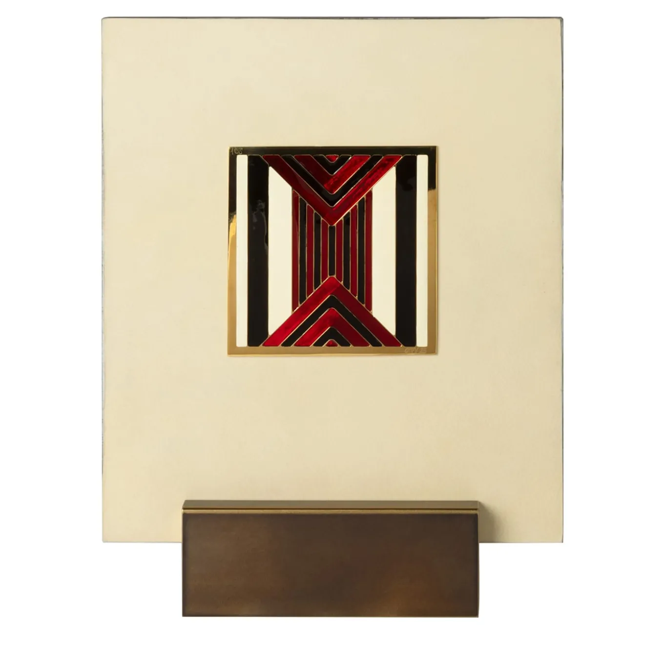 Carré Cloisonné On parchment Decorative Art Piece #18