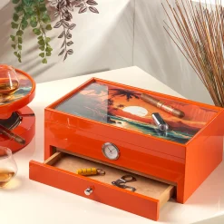 Carribean-inspired Orange Humidor (Special Club Edition)