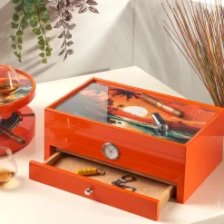 Carribean-inspired Orange Humidor (Special Club Edition)