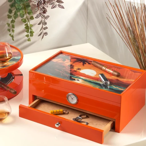 Carribean-inspired Orange Humidor (Special Club Edition)