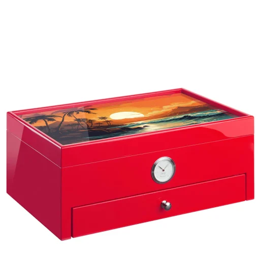 Carribean-inspired Red Humidor (Special Club Edition)