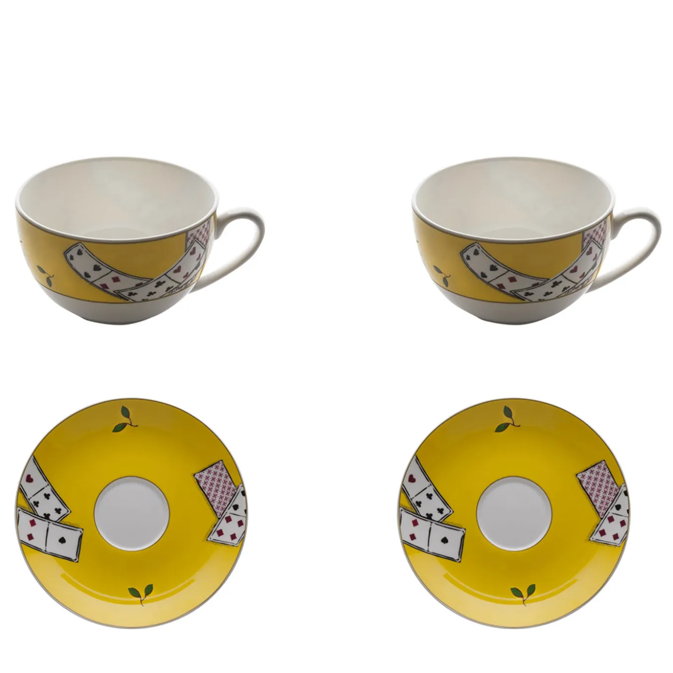 Carte Da Zogo Set of 2 Espresso Cups with Saucers