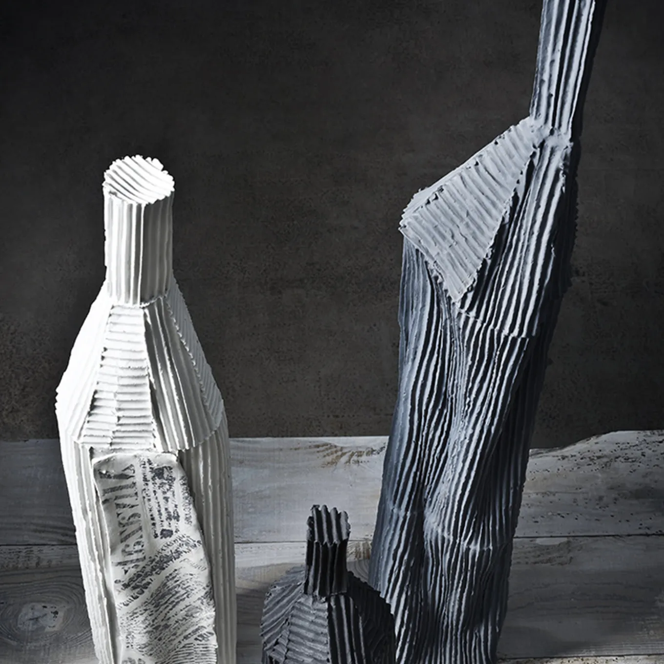 Cartoccio E18/Black Decorative Bottle