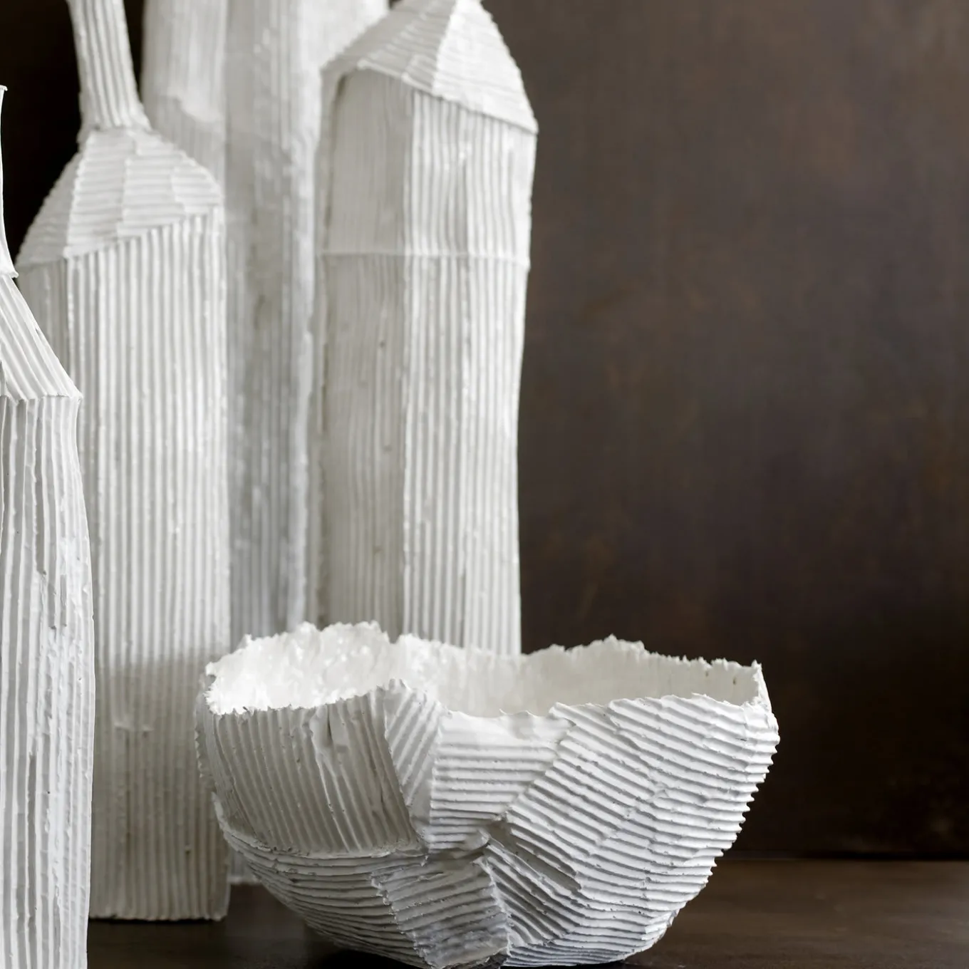 Cartoccio White Decorative bottle